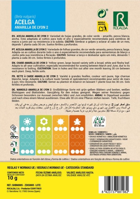 Acelga Amarilla de Lyon - Imagen 2