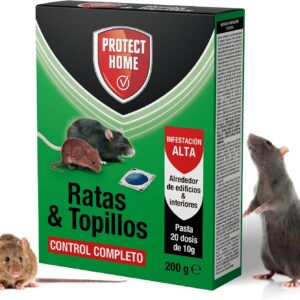 Raticida Ratas y TOPILLOS Cebo Pasta 200GR