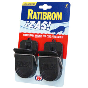Ratibrom ¡Zas! Trampa-pinza para ratas y ratones