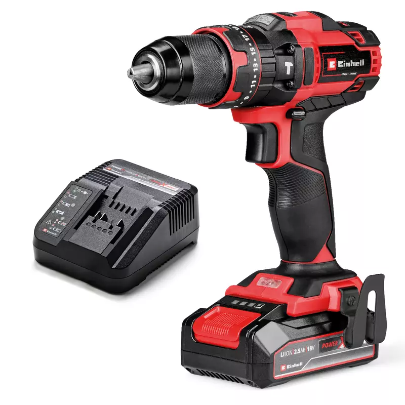 Taladro percutor a batería TE-CD 18/44 Li-i (1x2,5Ah)